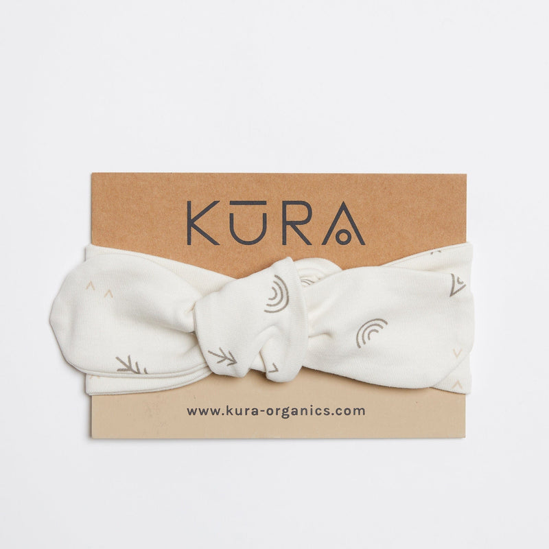 KURA Organics Headband One size Organic Jersey Top Knot Headband in Earth Print