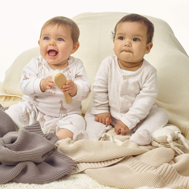 KURA Organics Organic Baby Blanket in Charcoal