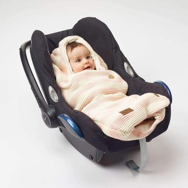 KURA Organic Baby Wrap Car Seat Blanket in Sorbet – KURA Organics