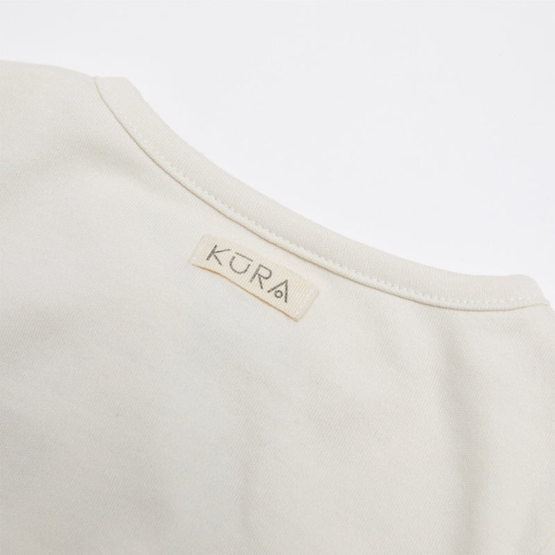 KURA Organics Sleepsuit Organic Zip-up Sleepsuit in Chalk