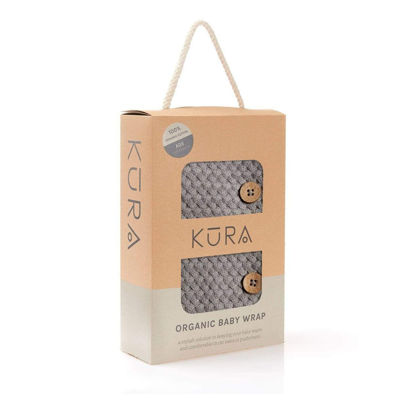 KURA Organics Organic Baby Wrap in Charcoal